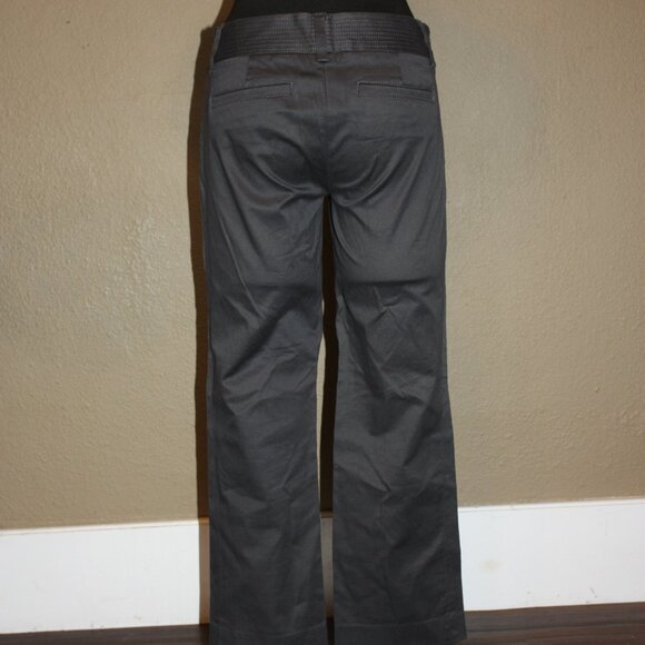 J.CREW STRETCH DARK GRAY CITY FIT CAPRI PANTS - SIZE 0 XS - Picture 4 of 4